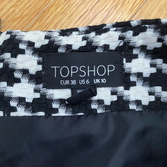Topshop Checkered Mini Skirt - Picture 6 of 7